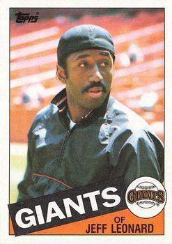 #619 Jeff Leonard - San Francisco Giants - 1985 Topps Baseball
