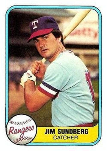 #619 Jim Sundberg - Texas Rangers - 1981 Fleer Baseball