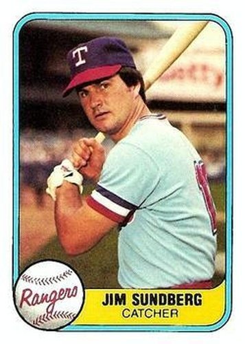#619 Jim Sundberg - Texas Rangers - 1981 Fleer Baseball