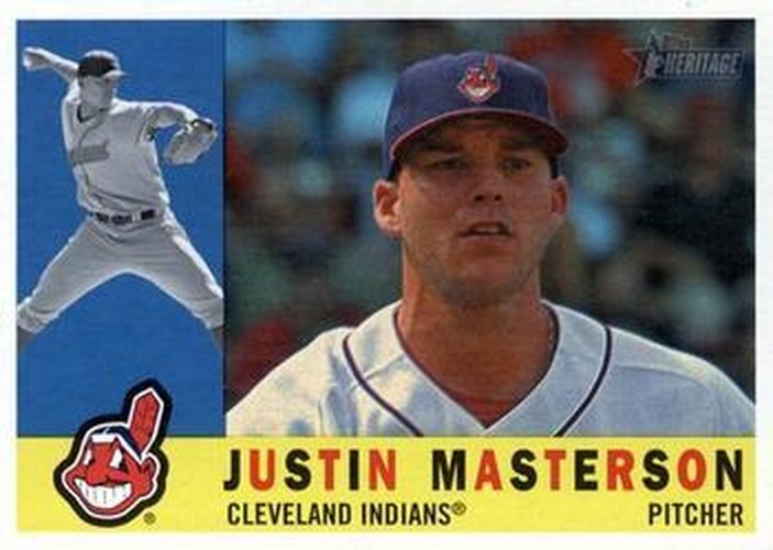 #619 Justin Masterson - Cleveland Indians - 2009 Topps Heritage Baseball