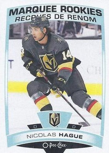 #619 Nicolas Hague - Vegas Golden Knights - 2019-20 O-Pee-Chee Update Hockey