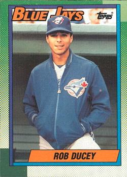 #619 Rob Ducey - Toronto Blue Jays - 1990 O-Pee-Chee Baseball