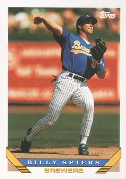 #619 Bill Spiers - Milwaukee Brewers - 1993 Topps Baseball