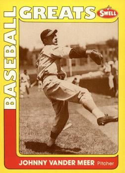 #61 Johnny Vander Meer - Cincinnati Reds - 1991 Swell Baseball Greats