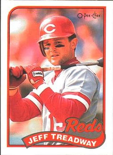 #61 Jeff Treadway - Cincinnati Reds - 1989 O-Pee-Chee Baseball