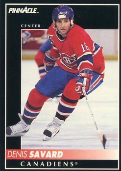 #61 Denis Savard - Montreal Canadiens - 1992-93 Pinnacle Canadian Hockey