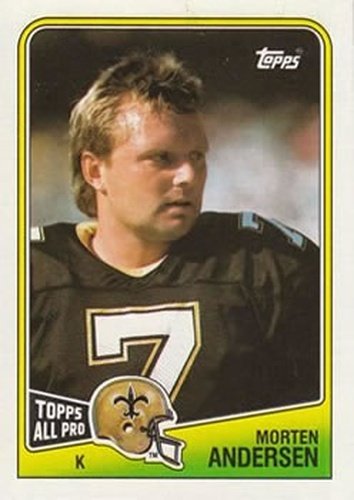 #61 Morten Andersen - New Orleans Saints - 1988 Topps Football