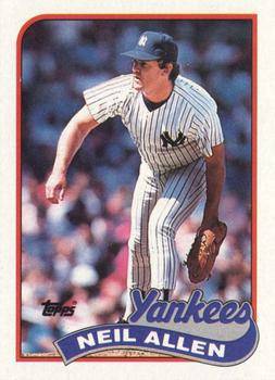 #61 Neil Allen - New York Yankees - 1989 Topps Baseball