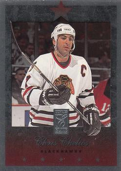 #61 Chris Chelios - Chicago Blackhawks - 1995-96 Donruss Elite Hockey