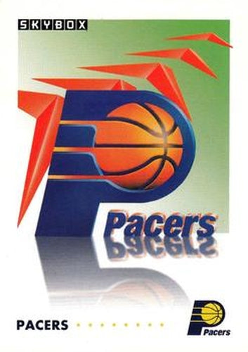 #361 Indiana Pacers Logo - Indiana Pacers - 1991-92 SkyBox Basketball