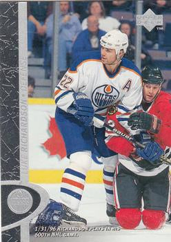 #61 Luke Richardson - Edmonton Oilers - 1996-97 Upper Deck Hockey