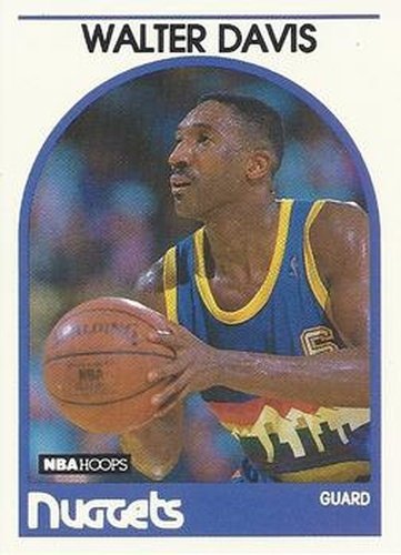 #61 Walter Davis - Denver Nuggets - 1989-90 Hoops Basketball