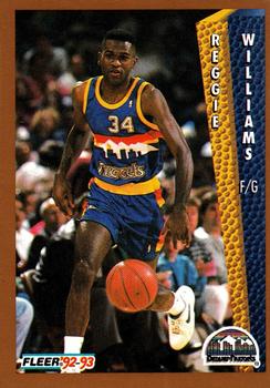 #61 Reggie Williams - Denver Nuggets - 1992-93 Fleer Basketball