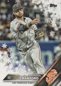 #HMW61 Brandon Crawford - San Francisco Giants - 2016 Topps Holiday Baseball