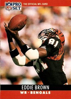 #61 Eddie Brown - Cincinnati Bengals - 1990 Pro Set Football