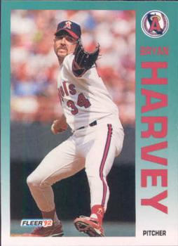 #61 Bryan Harvey - California Angels - 1992 Fleer Baseball