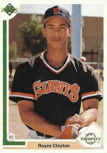 #61 Royce Clayton - San Francisco Giants - 1991 Upper Deck Baseball