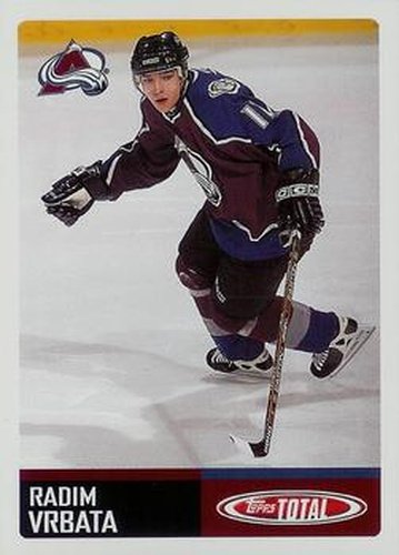 #61 Radim Vrbata - Colorado Avalanche - 2002-03 Topps Total Hockey