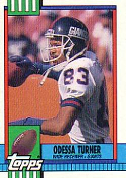 #61 Odessa Turner - New York Giants - 1990 Topps Football