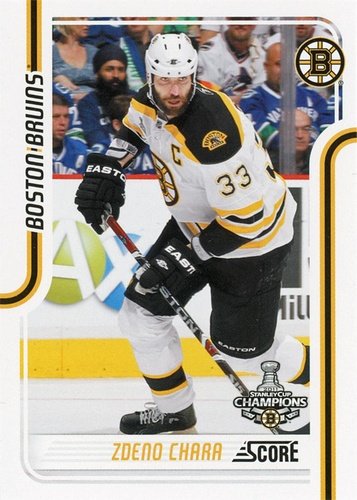 #61 Zdeno Chara - Boston Bruins - 2011-12 Score Hockey