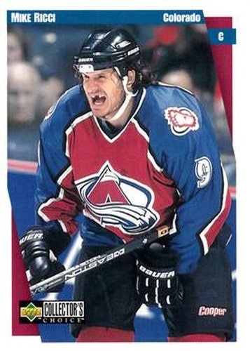#61 Mike Ricci - Colorado Avalanche - 1997-98 Collector's Choice Hockey