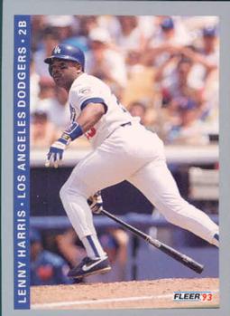 #61 Lenny Harris - Los Angeles Dodgers - 1993 Fleer Baseball