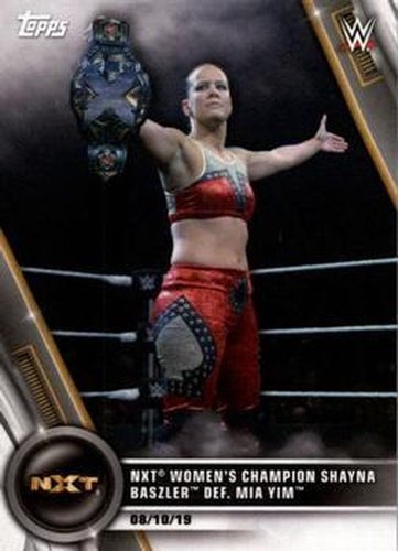 #61 NXT Women's Champion Shayna Baszler def. Mia Yim - 2020 Topps WWE Women's Division Wrestling