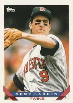 #61 Gene Larkin - Minnesota Twins - 1993 Topps Baseball