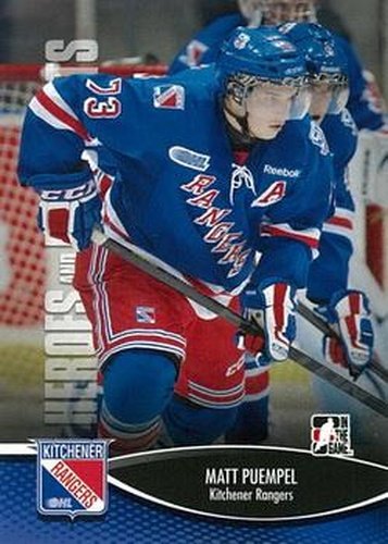 #61 Matt Puempel - Kitchener Rangers - 2012-13 In The Game Heroes and Prospects Hockey