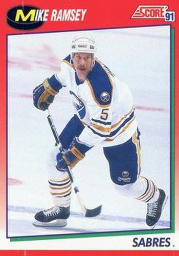 #61 Mike Ramsey - Buffalo Sabres - 1991-92 Score Canadian Hockey