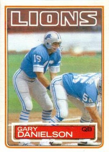 #61 Gary Danielson - Detroit Lions - 1983 Topps Football