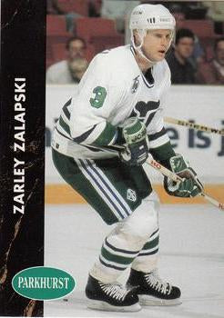 #61 Zarley Zalapski - Hartford Whalers - 1991-92 Parkhurst Hockey