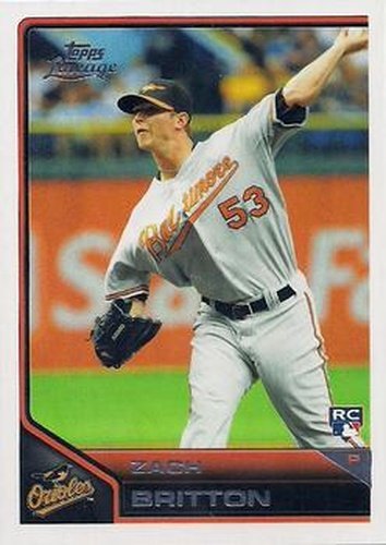 #61 Zach Britton  - Baltimore Orioles - 2011 Topps Lineage Baseball