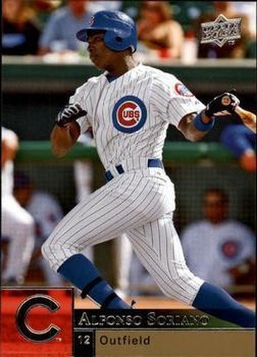 #61 Alfonso Soriano - Chicago Cubs - 2009 Upper Deck Baseball