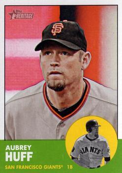 #61 Aubrey Huff - San Francisco Giants - 2012 Topps Heritage Baseball