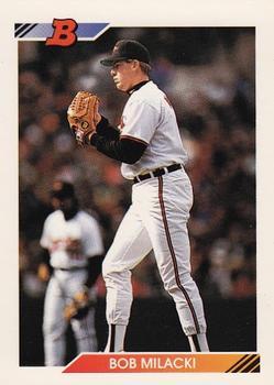 #61 Bob Milacki - Baltimore Orioles - 1992 Bowman Baseball