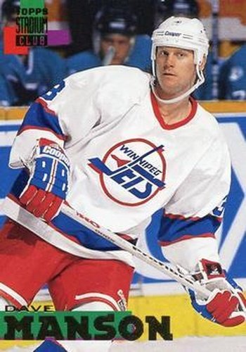 #61 Dave Manson - Winnipeg Jets - 1994-95 Stadium Club Hockey