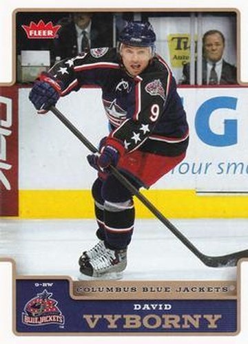 #61 David Vyborny - Columbus Blue Jackets - 2006-07 Fleer Hockey
