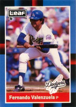 #61 Fernando Valenzuela - Los Angeles Dodgers - 1988 Leaf Baseball