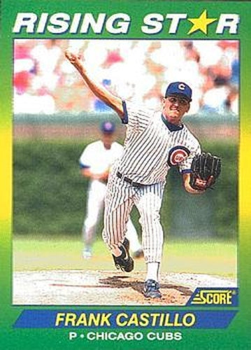 #61 Frank Castillo - Chicago Cubs - 1992 Score 100 Rising Stars Baseball