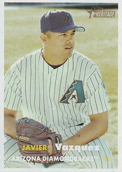 #61 Javier Vazquez - Arizona Diamondbacks - 2006 Topps Heritage Baseball