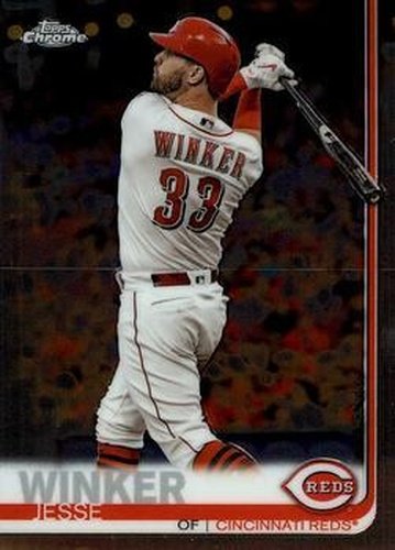 #61 Jesse Winker - Cincinnati Reds - 2019 Topps Chrome Baseball