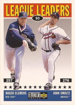 #61 John Smoltz / Roger Clemens - Atlanta Braves / Boston Red Sox - 1997 Collector's Choice Baseball