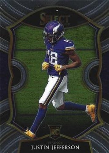 #61 Justin Jefferson - Minnesota Vikings - 2020 Panini Select Football