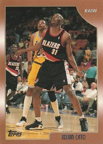#61 Kelvin Cato - Portland Trail Blazers - 1998-99 Topps Basketball