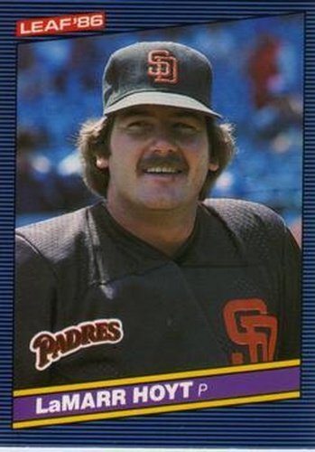 #61 LaMarr Hoyt - San Diego Padres - 1986 Leaf Baseball