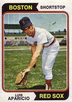 #61 Luis Aparicio - Boston Red Sox - 1974 Topps Baseball