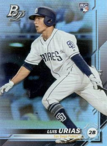 #61 Luis Urias - San Diego Padres - 2019 Bowman Platinum Baseball