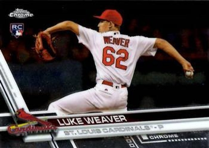 #61 Luke Weaver - St. Louis Cardinals - 2017 Topps Chrome Baseball