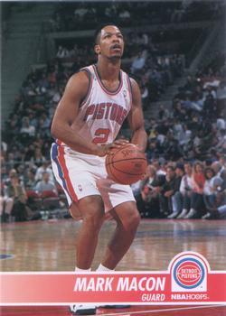 #61 Mark Macon - Detroit Pistons - 1994-95 Hoops Basketball